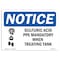 Signmission OSHA Sign, Sulfuric Acid PPE Mandatory With, 14in X 10in Rigid Plastic, 14" W, 10" H, Landscape OS-NS-P-1014-L-18504 - alternate 1